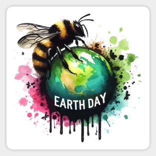 Save The Bees Earth Day Save The Earth Magnet